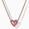 Panjia Cobre Blanco Plateado Elegante Cadena para Clavícula Distintiva para Mujer Base de Cadena para Collar con Accesorios DIY Corazón Brillante Redondo