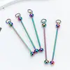 Nuevo poste creativo de cuentas diy en stock color degradado accesorios de llavero de cuentas hechos a mano colgante venta al por mayor
