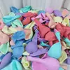 Globos Maca de 10 Pulgadas 1.5, 100 Piezas, Decoraciones para Habitación de Boda de Confesión, Globos Redondos, Globos Maca de Colores Dulces de Primavera