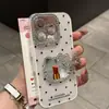 Capa de Celular Espelhada Gatinho 3D Estilo Ins Adequada para Apple 17 Pro Max, iPhone 15 Novo Modelo, 14 para Mulheres, 16
