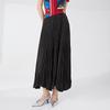 Saia Miyake, Saia Verão Feminina Linha A, High-End, Drapeada, Cintura Elástica, Aparência Emagrecedora, Bainha Larga, Saia Longa Plissada Fashion e Versátil