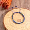 Novo Pulseira Tecida com Contas Espaçadoras de Pedra Natural Feita à Mão Pulseira Ajustável Fashionável Exquisita para Mulheres Fonte Transfronteiriça