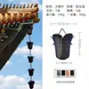 Corrente de Chuva Púrpura Estilo Japonês Liga de Alumínio Corrente de Chuva Corrente de Calha para Jardim Exterior Corrente Guia de Água Decoração de Templo Villa