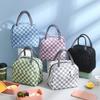 Bolsa para comida Yiwu, tela Oxford, bolsa aislante de celosía de burbujas, bolsa para el almuerzo impermeable, bolsa para lonchera con arroz, bolsa para el almuerzo de picnic