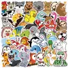 Pegatinas de grafiti de animales de dibujos animados, 40/80/200, para equipaje, coche, portátil, patineta, taza de agua, decoración impermeable