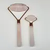 Massageador Roller de Jade Natural e Cristal Rosa Multifuncional para Beleza Facial Empurrador Bastão de Bola de Cristal Multifuncional para Corpo Inteiro
