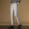 Pantalones Casuales Cortos para Hombre Primavera y Otoño Ajustados Pantalones de Hombre 2008 Versátil