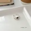 Anillo Abierto de Piedra Ojo de Tigre Retro Lujo Ligero para Mujer Anillo de Nicho de Gama Alta Anillo para Dedo Índice Accesorios de Joyería Personalizados de Moda