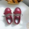 Zapatos de Lona Rojos Pelson para Mujer 2024 Nuevas Explosiones Invierno Combinación Total Zapatos Chic Leche Zapatos Casuales