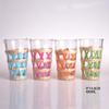 Vidro Criativo Artesanal Palha Copo de Água Copo DIY Vidro Colorido Ovo Copo Amazon Glass