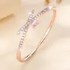 2026 Pulsera de Nuevo Estilo Moda Transfronteriza Europea y Americana Cruz de Circonita Pulsera de Alta Gama Llena de Diamantes para Mujer Pulsera de Lujo Ligero