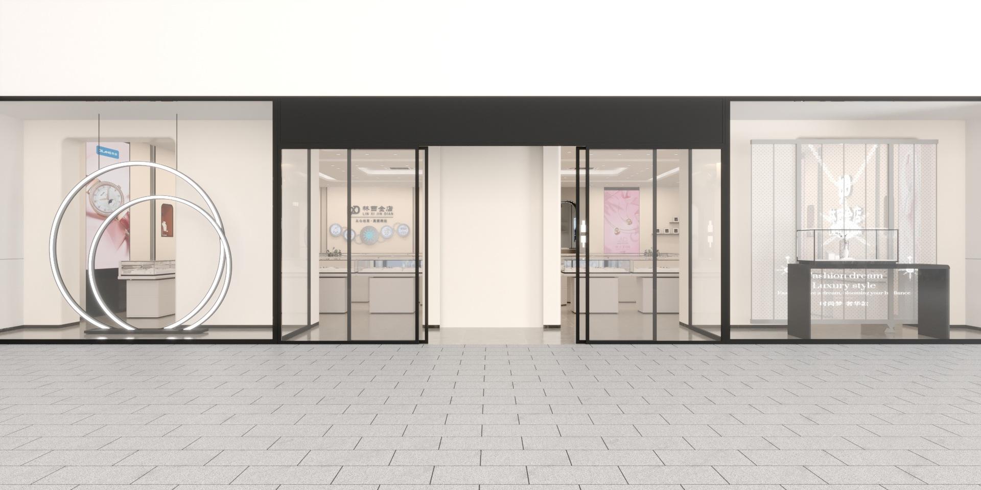 整店输出 珠宝店 货架展示柜001