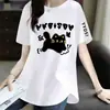E-commerce Transfronteiriço Marca de Liberação Etiqueta Cortada Balcão Comércio Exterior Camiseta de Manga Curta Feminina Camiseta Solta Feminina Versátil Elegante Tendência Top