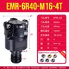 Portaherramienta de Fresado CNC de 3 Canales Rosca M16 Diámetro de Mecanizado de 40 mm Adecuado para Inserciones Apmt1604 Herramienta para Fresadora