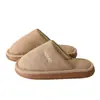 Pantuflas de algodón para mujer, primavera, otoño e invierno, pantuflas mullidas de interior para uso en casa, antideslizantes, cálidas y adecuadas para parejas; al por mayor disponible para hombres