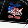 Pegatinas Populares Transfronterizas para Coche, Pegatinas Conmemorativas del 250 Aniversario Americano, Calcomanías para Ventana de Coche de Amazon, Pegatinas de Bandera de Águila