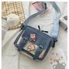 Estilo Coreano Estilo ins Bolso Pequeño de Lona Estudiante Femenina Lindo Estilo Harajuku Fresco Bolso Cruzado para Niña Bolso de Hombro Estilo Japonés