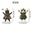 Árbol de Navidad Acrílico Nuevo Colgante para Mochila Regalo para Niños Gato Negro Llavero Transfronterizo Adorno Navidad