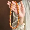 [Produto Novo de Fábrica] Pulseira de Raiz de Bodhi Huoshayun para Homens Duplo Círculo Prato de Rosário para Contas de Bodhi