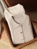 2025 Novo Outono e Inverno Cardigan Tricotado Gola Polo Lã Pura Manga Longa Feminino Cor Pura Tops Quentes para Homens e Mulheres