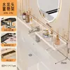 Estante de baño para grifo vertical, estante de almacenamiento de lavabo de baño para inodoro montado en la pared, estante de pared para lavabo sin taladro