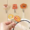 Ganchos Lindos y Creativos, Sin Taladro, Fuerte Capacidad de Carga, Ganchos Adhesivos para Cocina, Hogar, Baño y Aseo, Ganchos Adhesivos Sin Dejar Rastro