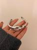 Pulseira larga de metal brilhante estilo ins europeu e americano, design de nicho, personalidade aberta, indústria pesada exagerada, pulseira moderna para mulheres