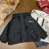 Chaqueta de Primavera Personalizada Verde para Niños, Cortavientos de Trabajo Fresco y Elegante, Chaqueta para Niños, Parka para Bebé