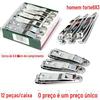 Bens genuínos Strongman Nail Clippers Medium Nail Clippers Girls Flat Large Nail Clippers Com Tesoura de Arquivo Atacado