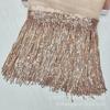 Em estoque transfronteiriço 40 cores 20cm lantejoulas folhas franja renda dança latina vestido de performance sapato bolsa decoração