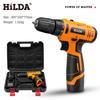 Taladro eléctrico de litio Hilda de doble velocidad, taladro recargable tipo pistola, destornillador eléctrico multifuncional para el hogar, ventas directas de fábrica