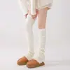 Calcetines Grises Holgados para Mujer, de Punto para Otoño e Invierno con Botones y Raya Vertical, Calentadores de Pierna Cálidos con Abertura, Calcetines Negros Adelgazantes para Pantorrilla