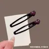 Pinza BB retro con forma de corazón para el verano para niños, pinza para el pelo minimalista lisa, pinza para flequillo de bebé, nuevo accesorio para el pelo 2026