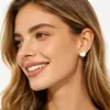 Europa e Estados Unidos transfronteiriços amam brincos femininos estilo INS nicho simples moda coração banho a vácuo gota de óleo brincos atacado
