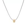 Collar Sencillo de Cuerda de Cuero Ajustable con Gota de Agua, Elegante, Sencillo, Colgante de Gama Alta, Collar Largo Ovalado de Gota de Agua para Mujer