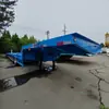 La fábrica exporta semirremolque de cama baja de 10 ejes para transportar maquinaria y equipo de ingeniería grande de 80/100 toneladas, remolque especializado