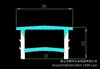Mangueira de silicone embutida sem desgaste, dobrável, dividida, silicone macio, capa para barra de luz LED de silicone flexível, fita de luz de silicone flexível