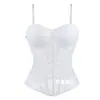 Comércio Exterior Primavera Novo Produto Corset Sexy Modelador de Cintura Push-Up Sutiã com Aro e Bojo com Alças Finas Sutiã de Espinha de Peixe