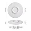 Prato de Mesa Criativo Branco para Hotel Prato Chapéu de Palha Prato para Massa Ocidental Prato de Sopa Prato Fundo Doméstico Bandeja de Apresentação