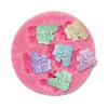 Molde de Silicona Combinación Calcetín de Navidad DIY Hecho a Mano Doblar Molde para Pastel Doblar Caramelo Doblar Herramienta Molde para Pastel Otro Sin Silicona