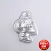Amor molde de Navidad casa llena aleación de aluminio superficie anodizada molde para pastel forma de Papá Noel