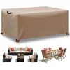 Funda para mesa de exterior, un producto popular transfronterizo para mesas de patio y jardín exteriores, que ofrece protección impermeable, a prueba de polvo y a prueba de sol