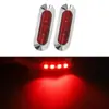Luz Lateral Modificada para Caminhonete 4 LEDs 12V24V Estrutura Galvanizada Luz de Sinalização Luz de Largura para Trailer Luz de Cintura Direcional para RV