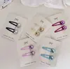 Nuevo Par de Pinzas para el Cabello BB Infantiles Simples Pinza Lateral Pinza para el Flequillo