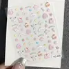 Lindos Pegatinas de Arte para Uñas de Dibujos Animados Gato Kt Repujadas Hellokitty Hello Kitty Manual DIY Pegatinas Decorativas para Uñas Ccd