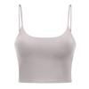 Novo Cinto Fino Sexy Top de Yoga com Costas Bonitas Meio Umbigo Alça Fina Roupa de Yoga com Bojo Colete de Yoga para Mulheres