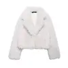 Venta Caliente de AliExpress ZA Comercio Exterior Transfronterizo Ropa de Mujer Abrigo Grande de Piel de Cordero Gruesa Nuevo Estilo de Invierno Piel
