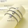 Nueva Pulsera de Cuentas Transfronteriza Europea y Americana para Mujer Pulsera Elegante Elegante de Tres Piezas de Moda Retro Pulsera Creativa de Moda