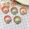 Accesorios para Joyería DIY de Concha de Perla Colorida Galvanizada Transfronterizos, Funda de Teléfono con Pegamento Crema, Imán para Refrigerador, Decoración para Pasador