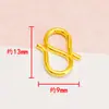 Original Comercio Exterior Chapado en Cobre Oro de 24 Quilates Pulsera DIY Joyería Accesorios de Cierre en S Collar de Cuentas Hecho a Mano Accesorios de Cierre en W